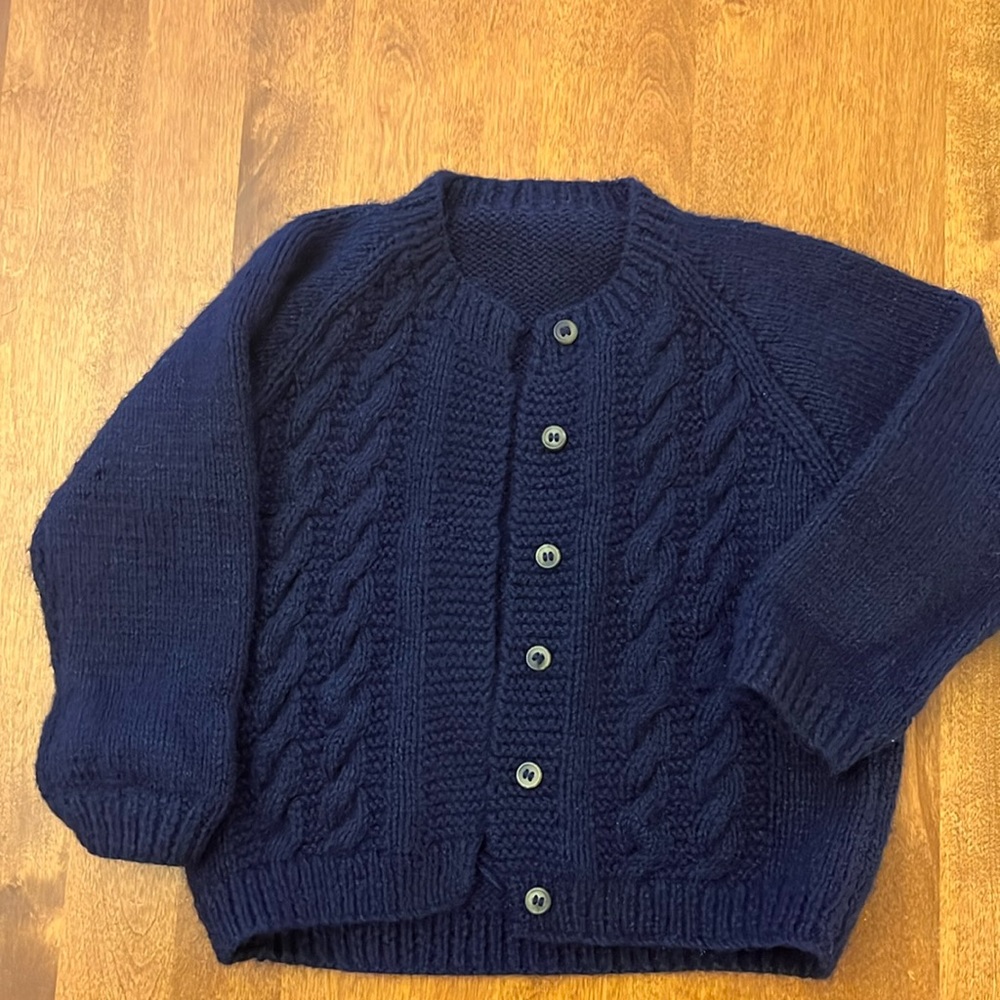 Sweater for baby boy! Size 2T. Warm and cozy cardigan style.